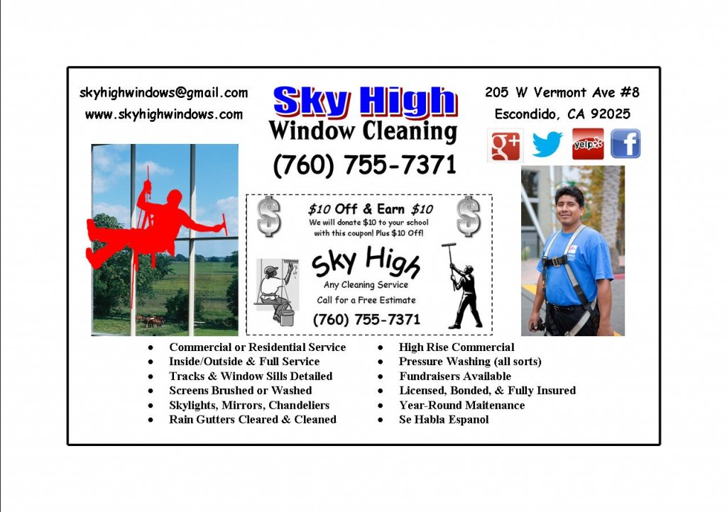 Sky High Window Cleaning 10/10 Fundraiser